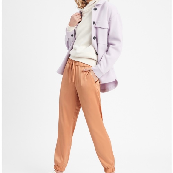 Satin Drawstring Pull-On Jogger Pant - Picture 3 of 5